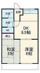 間取図画像 2DK