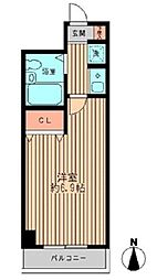 シュテルン和光 3階1Kの間取り