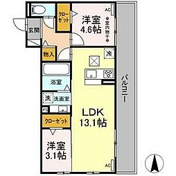 間取図画像 2LDK