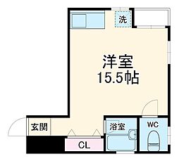 フォレスト庄内 ワンルームの間取図画像