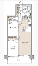 ＡＲＫ　ＣＩＴＹ船堀 1階2LDKの間取り