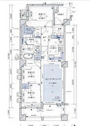 ブランズ東中野プレシアス 1階3LDKの間取り