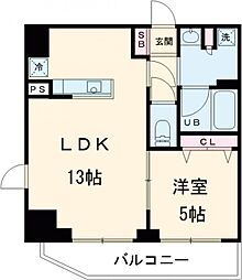 ダイヤモンドタワー西小山 11階1LDKの間取り