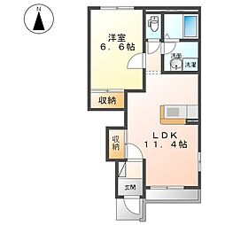 間取図画像 1LDK