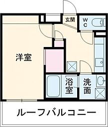ブライズ高井戸DUE 4階1Kの間取り