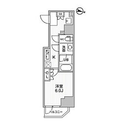 コンフォリア・リヴ千住 11階2LDKの間取り