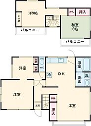 宮和田戸建て 1階5DKの間取り