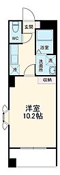 名古屋市営鶴舞線 鶴舞駅 徒歩7分の賃貸マンション 4階1Kの間取り