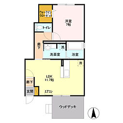 間取図画像 1LDK