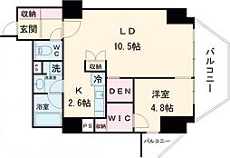 ドゥーエ東池袋 1SLDKの間取図画像