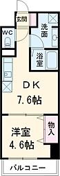 JR総武線 西船橋駅 徒歩3分の賃貸マンション 5階1DKの間取り