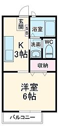 間取図画像 1K