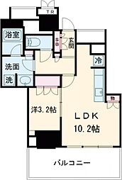 ブリリアタワー池袋West 1LDKの間取図画像