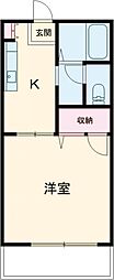 メゾン・ド・ラペＡ 1階1Kの間取り