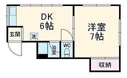 寺田マンション 4階/40D