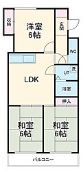 ファミールTOSHI 3LDKの間取図画像