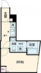 ＭＡＸＩＶｂａｓｉｃ荻窪 3階1Kの間取り