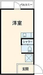Keep　Right南長崎 3階ワンルームの間取り