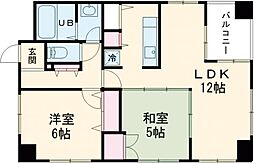 PRISMCOURT平井 2LDKの間取図画像