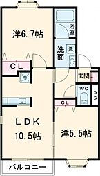 間取図画像 2LDK