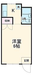 TAIKIヒル ワンルームの間取図画像