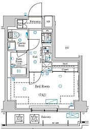 東武東上線 ときわ台駅 徒歩10分の賃貸マンション 1階1Kの間取り