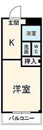 間取図画像 1K