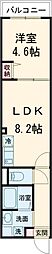 JR常磐線 亀有駅 徒歩8分の賃貸アパート 1階1LDKの間取り