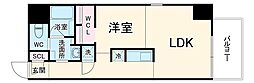 名古屋市営東山線 亀島駅 徒歩8分の賃貸マンション 10階1LDKの間取り