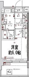 京成押上線 京成立石駅 徒歩3分の賃貸マンション 8階1Kの間取り