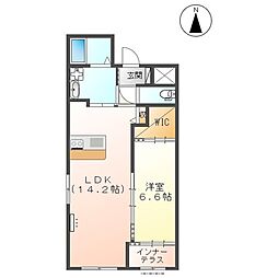 イーハ・トーヴ小路 1階1LDKの間取り