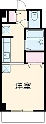グランドヒルズ東新町 3階ワンルームの間取り