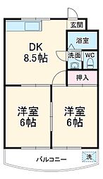 間取図画像 2DK