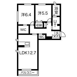 間取図画像 2LDK