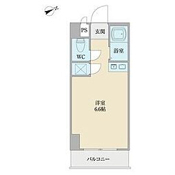 Ｖｉｔａ六番町 7階ワンルームの間取り