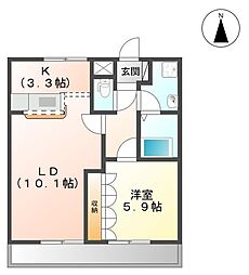 ツイングランデ1 1LDKの間取図画像