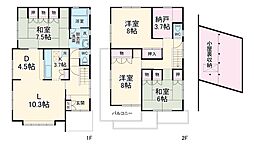 富士見町2丁目貸家 1階4LDKの間取り