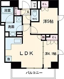 東武伊勢崎線 曳舟駅 徒歩8分の賃貸マンション 11階2LDKの間取り
