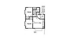 JR東北本線 栗橋駅 徒歩4分の賃貸アパート 1階2DKの間取り