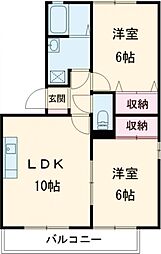 間取図画像 2LDK