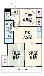 間取図画像 3DK