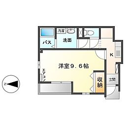 ルミナス　メゾン 1階1Kの間取り