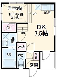 間取図画像 1DK