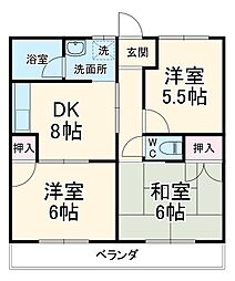 間取図画像 3DK
