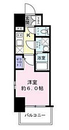 エスリード新大阪ザ・プレミアWEST 13階1Kの間取り