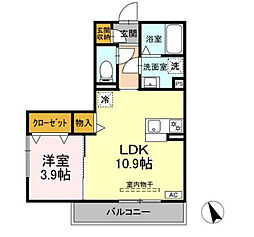 間取図画像 1LDK