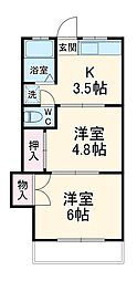 間取図画像 2K