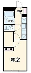 レオパレスマドレーヌ 1Kの間取図画像