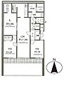 ライオンズマンション虹ケ丘E棟1階14.0万円
