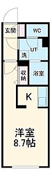 Ｇ　ＶＩＶＲＥ　岡崎駅前 2階1Kの間取り